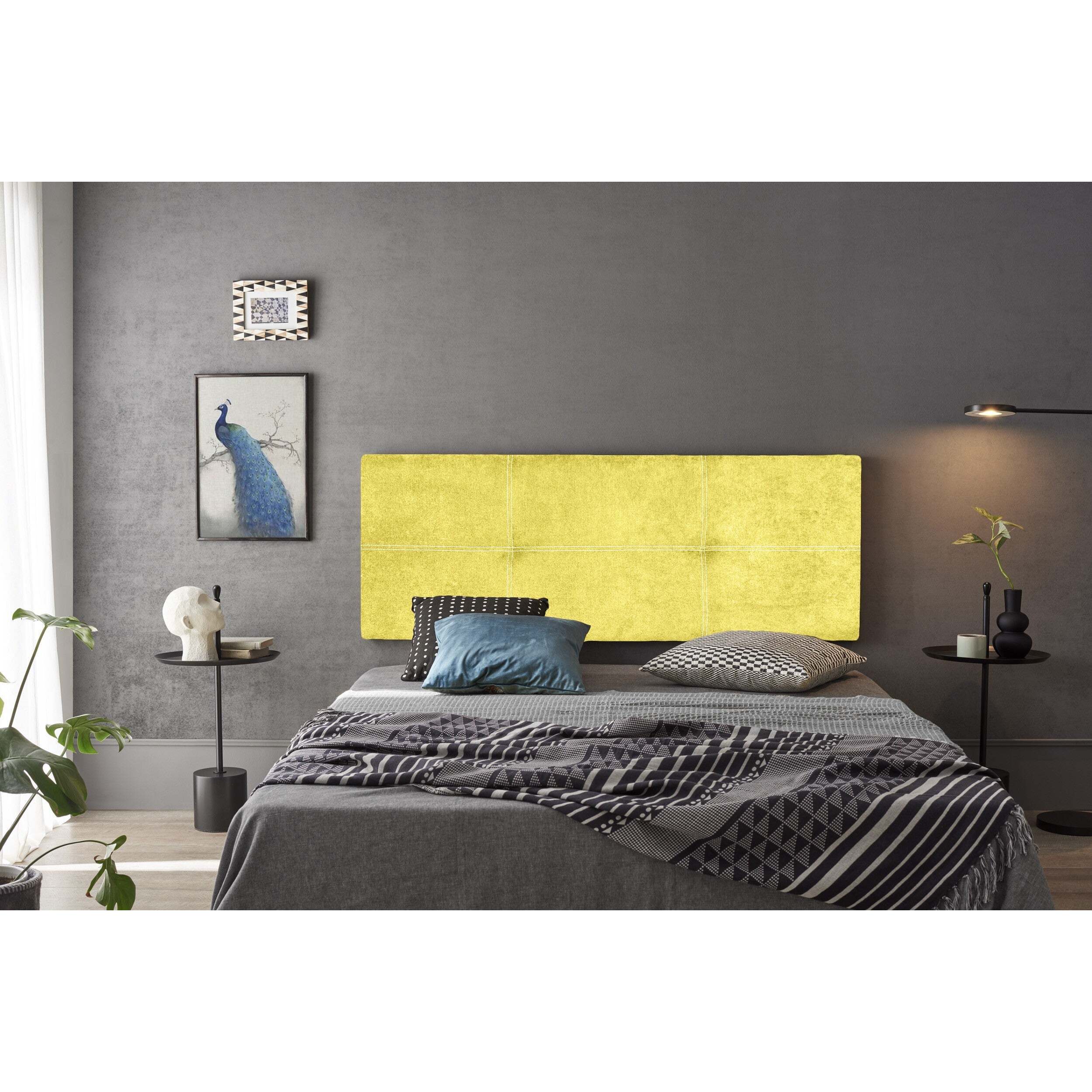 Cabecero Dalia Tela Nido Pistacho 160