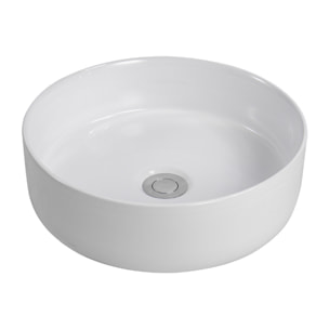 DARK mitigeur lavabo XL, or brossé + Ceramia PixL 36x12,5 cm vasque à poser, sans trop-plein, blanc brillant (SAT285PBZCEPX3636)