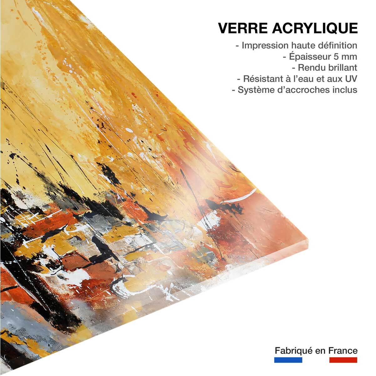 Tableau terre d' ocre en provence Tableau plexiglas