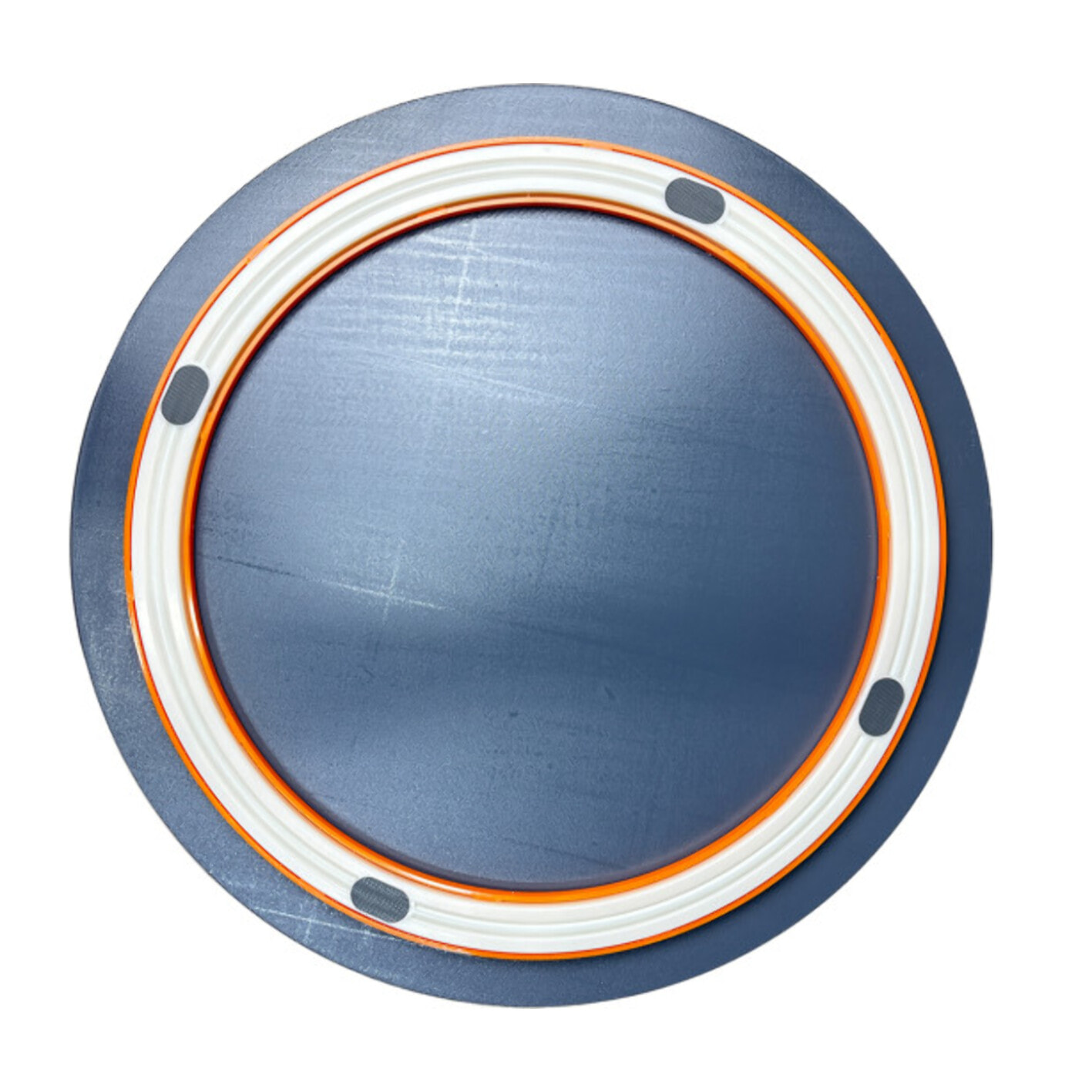 Plateau rotatif tournant 360° D. 55 cm céramique gris effet clair marbré - LAZY