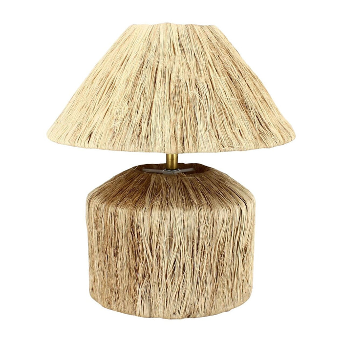 Lampe à poser en fibres naturelles h32cm KAYA