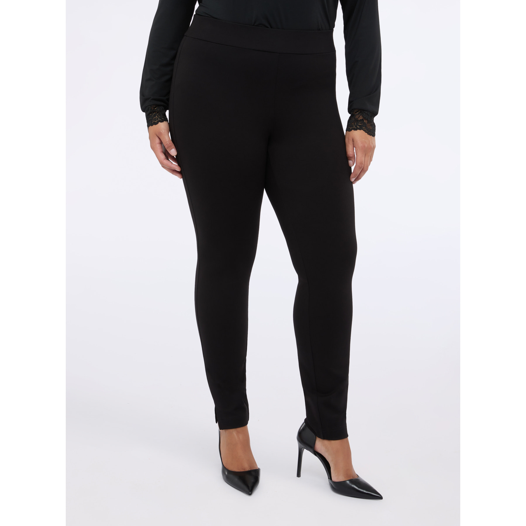 Fiorella Rubino - Leggings de punto Milano - Negro