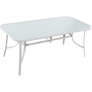 Table de jardin "Cordoba" - Phoenix - 8 places - Blanc