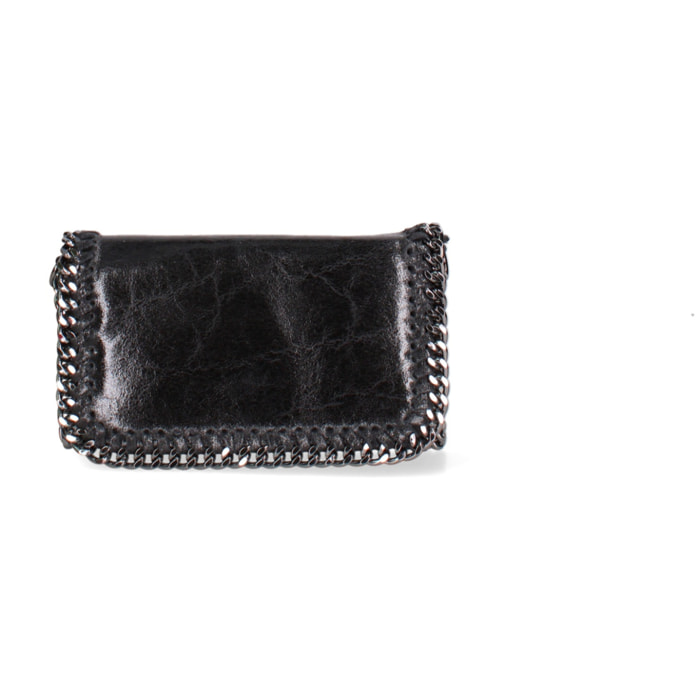 Borsa a tracolla da donna Made in Italy - Eolian Nova - Pelle scamosciata stampata - 22.0 x 13.0 x 4.0 cm