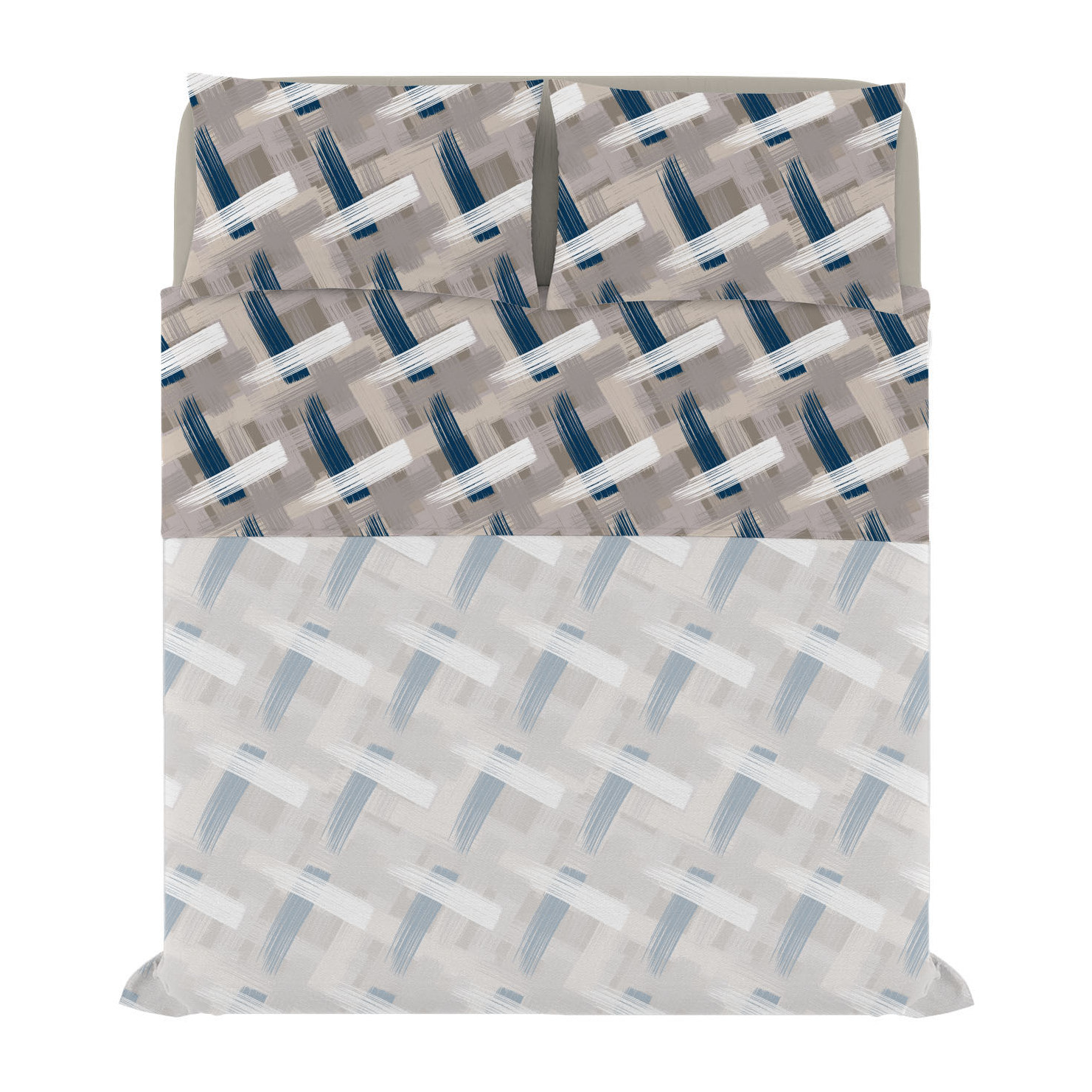 COMPLETO LETTO FANTASY, 100% Microfibra - PENNELLATE