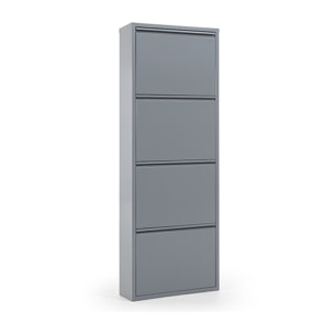 Zapatero Ode 50 x 136 cm 4 puertas gris