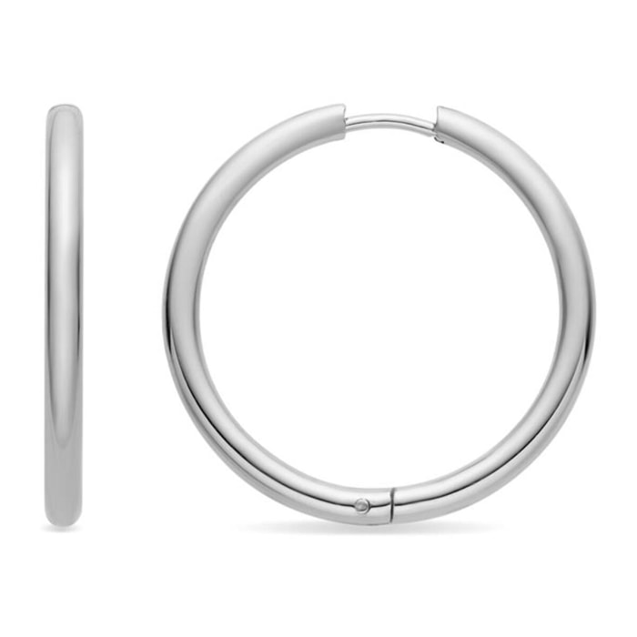 Pendientes Lux by Lux acabados rodio