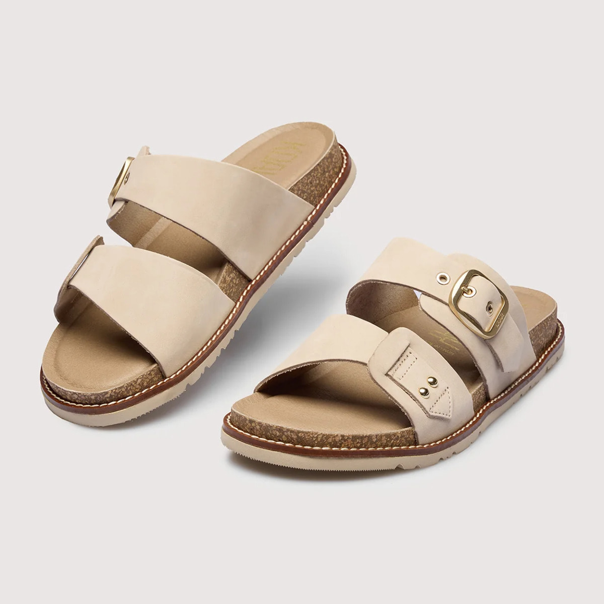 Sandalia Bio Piel Hielo - Evianna