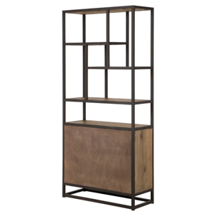 Etagère en bois de cèdre recyclé et métal - Raffi