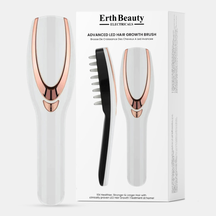 Cepillo LED avanzado para el crecimiento del cabello