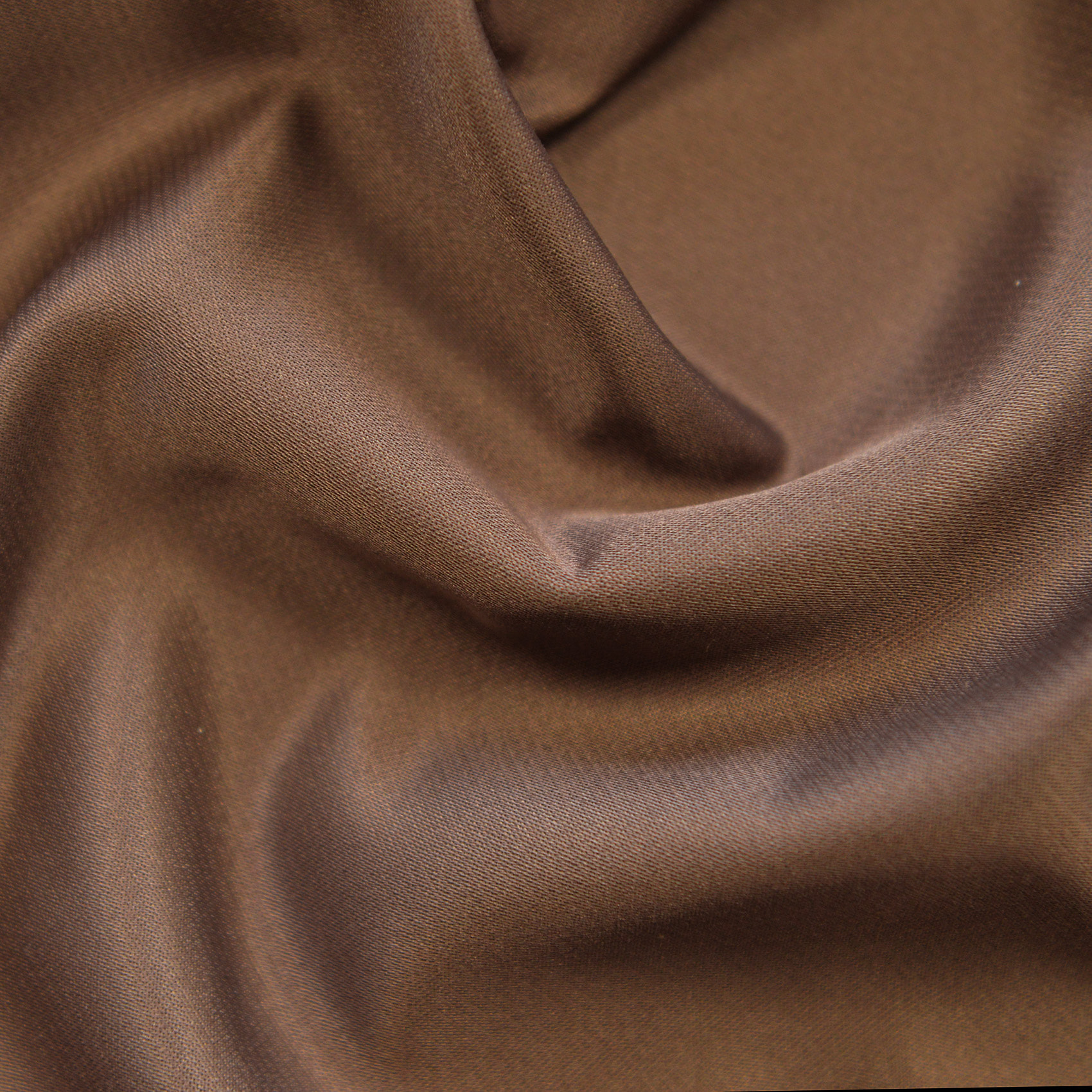 Tissu d'ameublement satin - Marron Clair