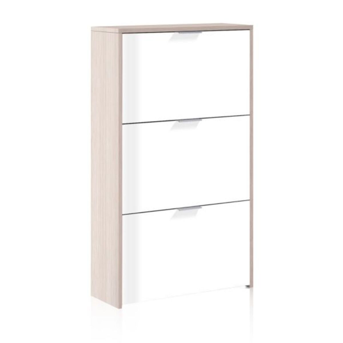 Zapatero Remi de 3 puertas Roble - Blanco