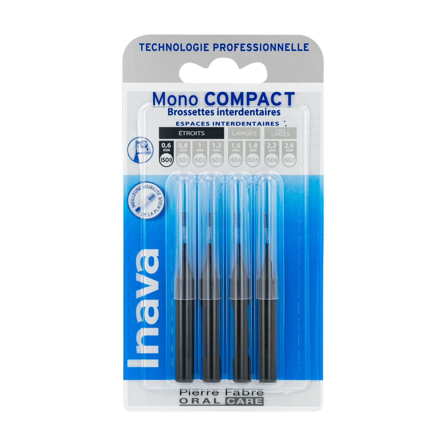 Inava MonoCompact - Brossette Interdentaire Noire (ISO 0)