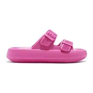 Sandalias Hebillas EVA Fucsia