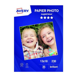 Papier photo AVERY 35 Photos brillantes A4 180g