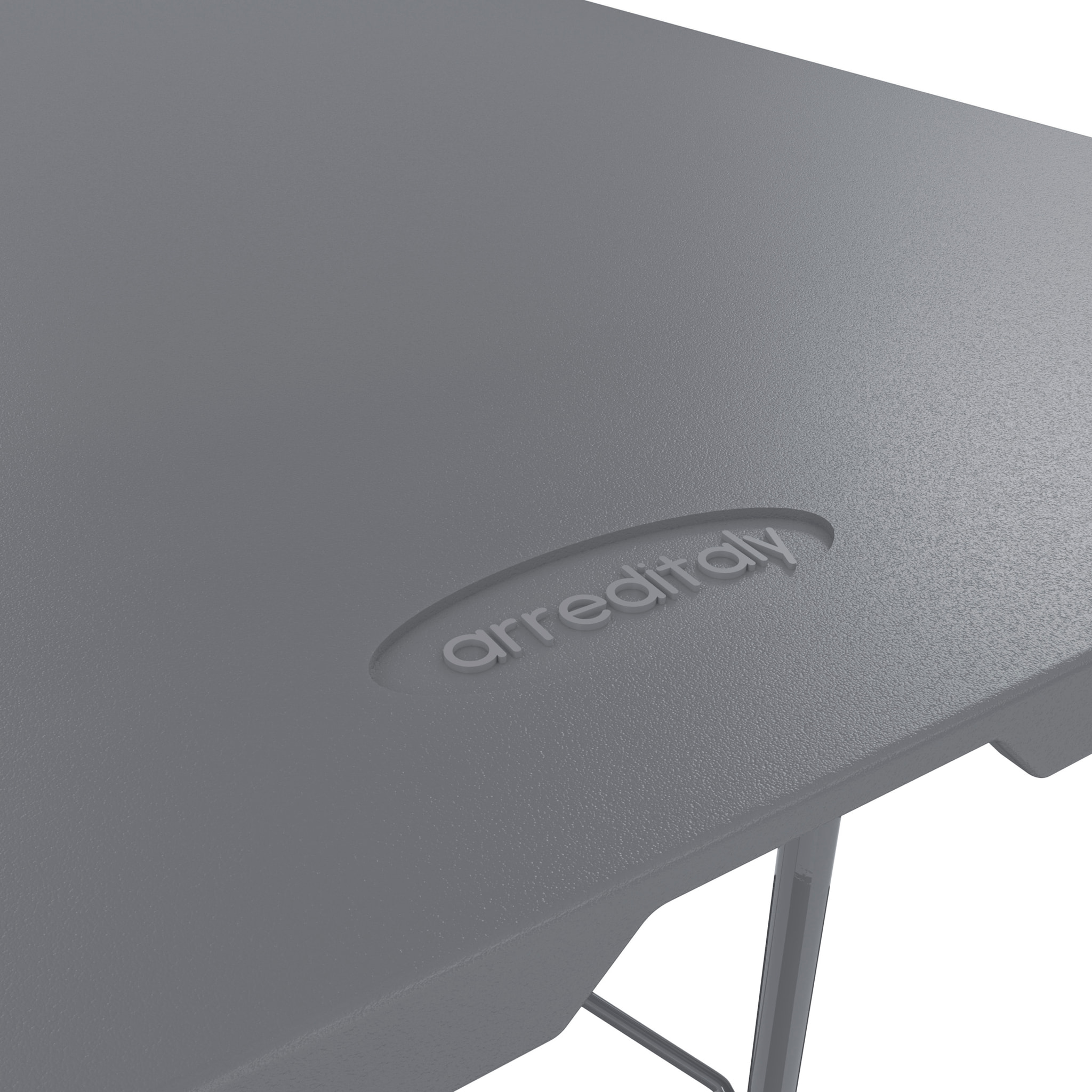 Tavolo Tavolino Pieghevole In Dura Resina Set Birreria Facile Trasporto Con Maniglie Giardino Campeggio Terrazzo Fiere Sagre 180x74x74 cm Grigio