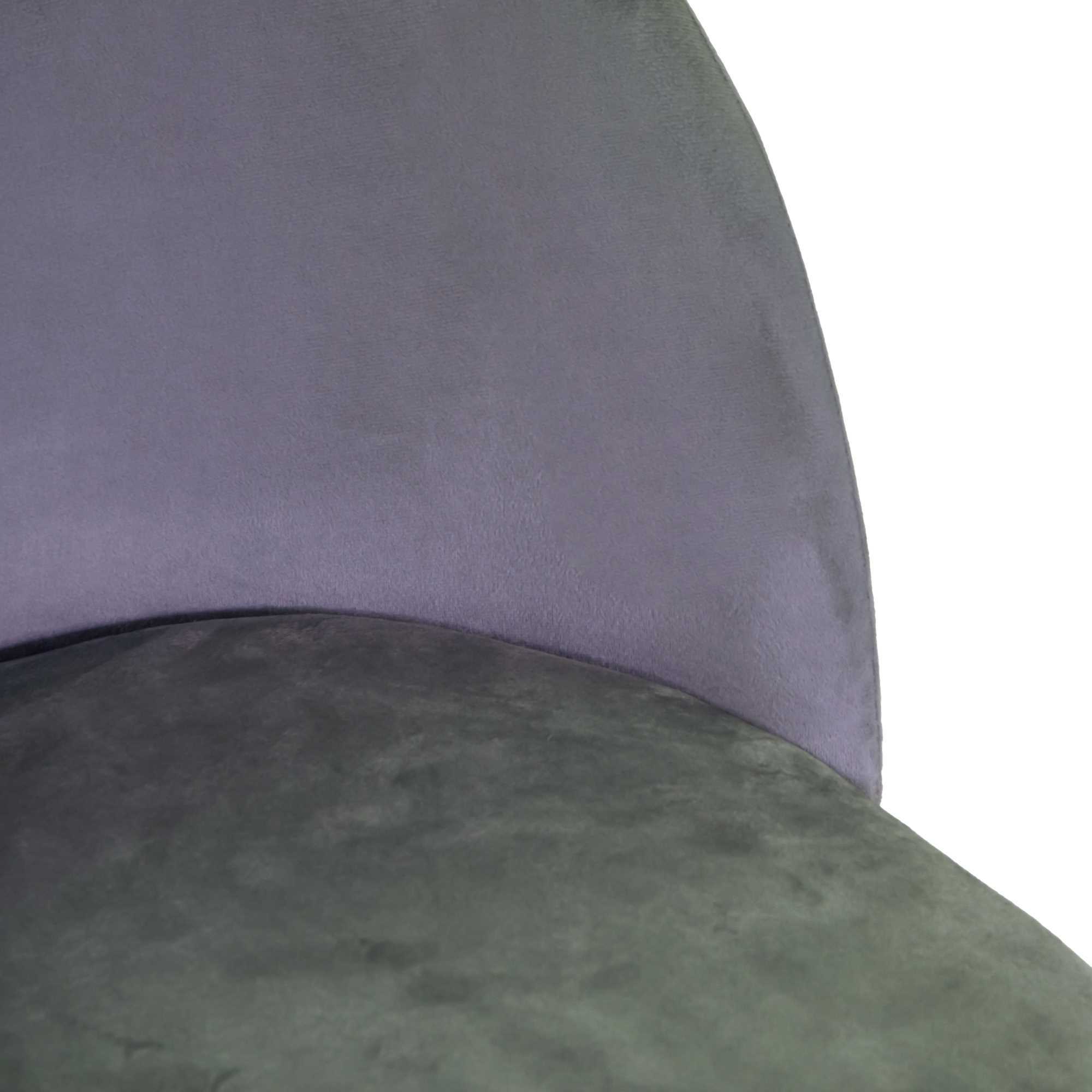 Sgabello Sammi Vacchetti in velluto grigio con struttura oro cm44x48h91