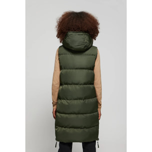 Gilet verde con cappuccio avvolgente e particolari Polo Club