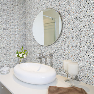 Stickers muraux - Sticker Mural Carrelage adhésif Cuisine Salle de Bain - 30 STICKERS CARRELAGES TERRAZZO PANTALEO