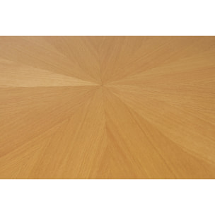 Table à manger ronde en bois clair chêne D137 cm DITA