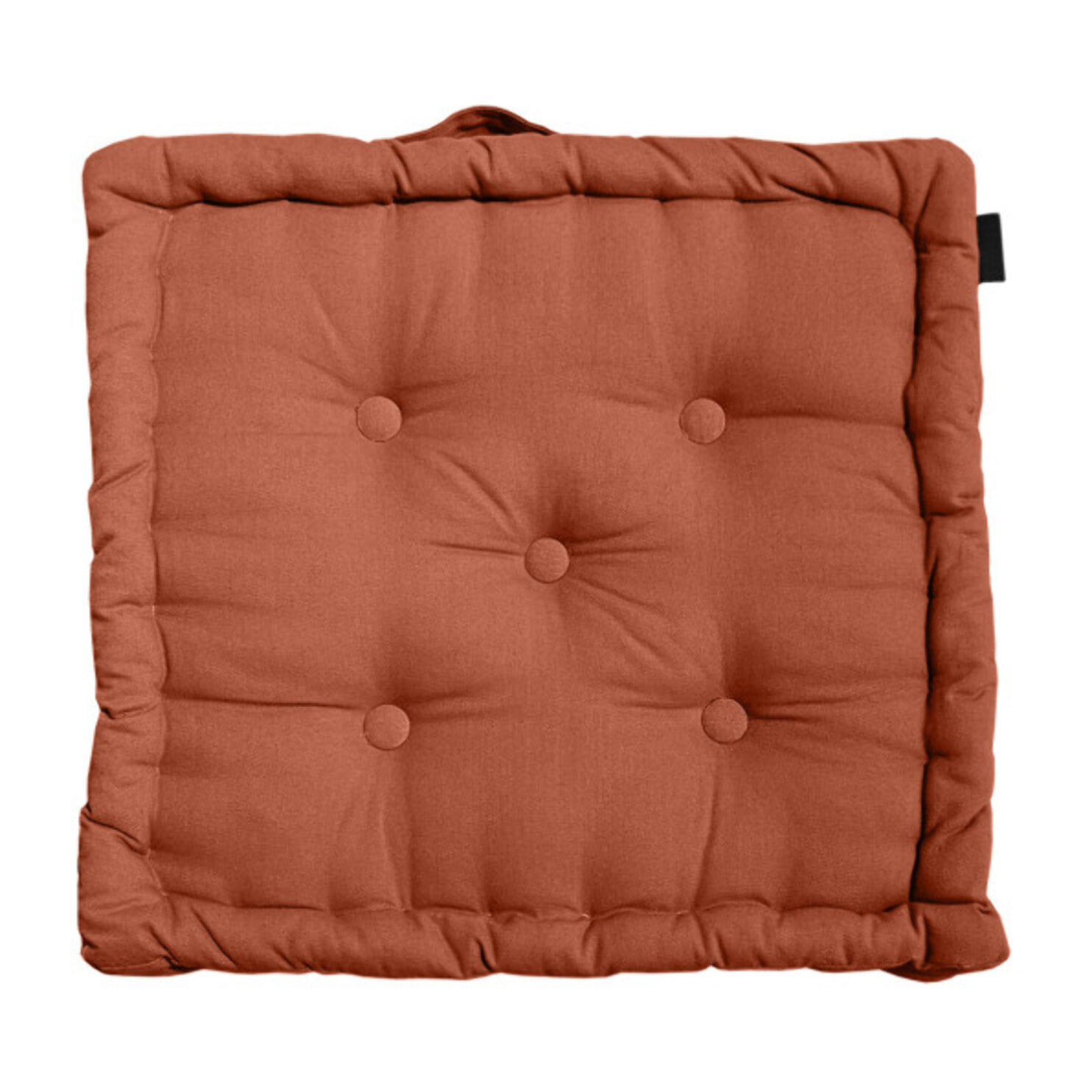 Coussin de sol 50 x 50 cm capitonné et matelassé en coton - KALA