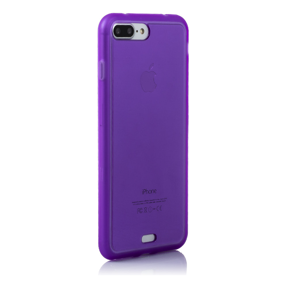 CARCASA TPU TRANSPARENTE CON COLOR IP 7 PLUS / IP8 PLUS