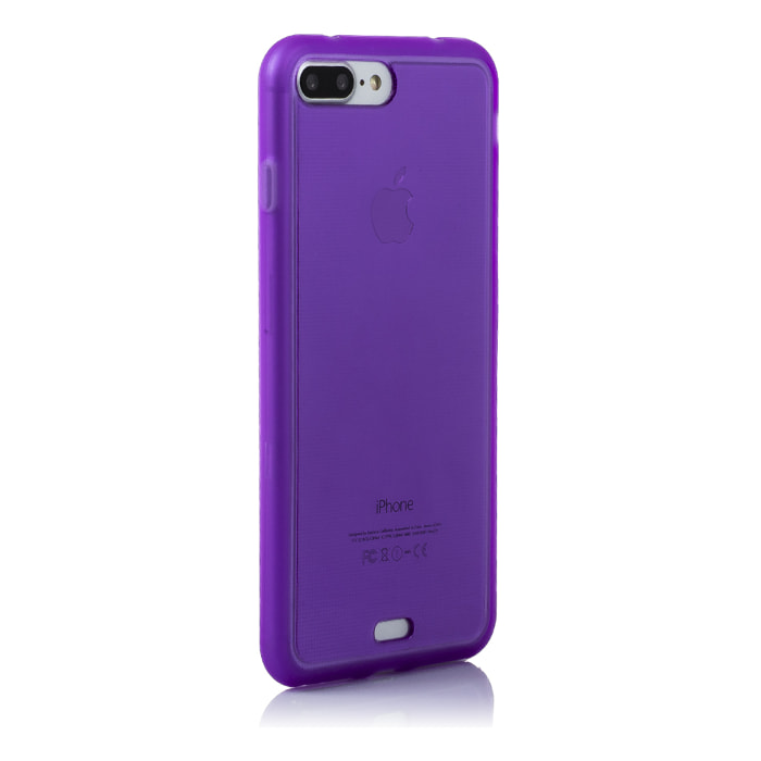 CARCASA TPU TRANSPARENTE CON COLOR IP 7 PLUS / IP8 PLUS