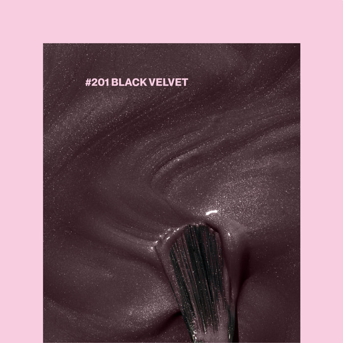 Vernis semi-permanent - 201 Black Velvet - 15 ml