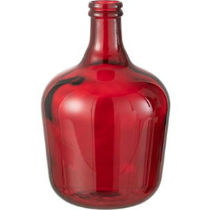J-Line vase Carafe - verre - rouge - medium - Ø 26 cm