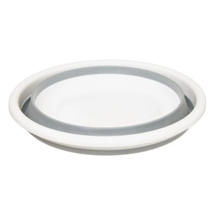 Bassine rétractable 8 L blanc gris clair
