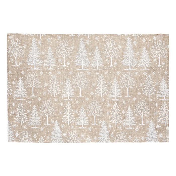 Set de table sapin 45x30cm polyester