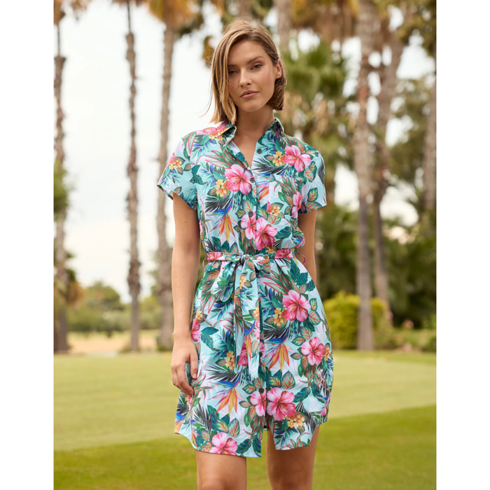 Vestido Corto Multicolor - Orante