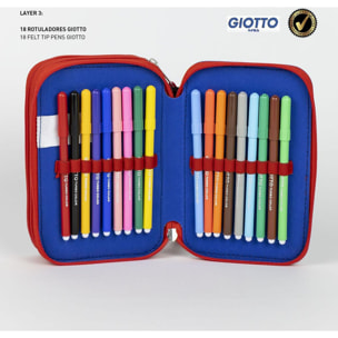 Plumier Con Accesorios Giotto Spiderman