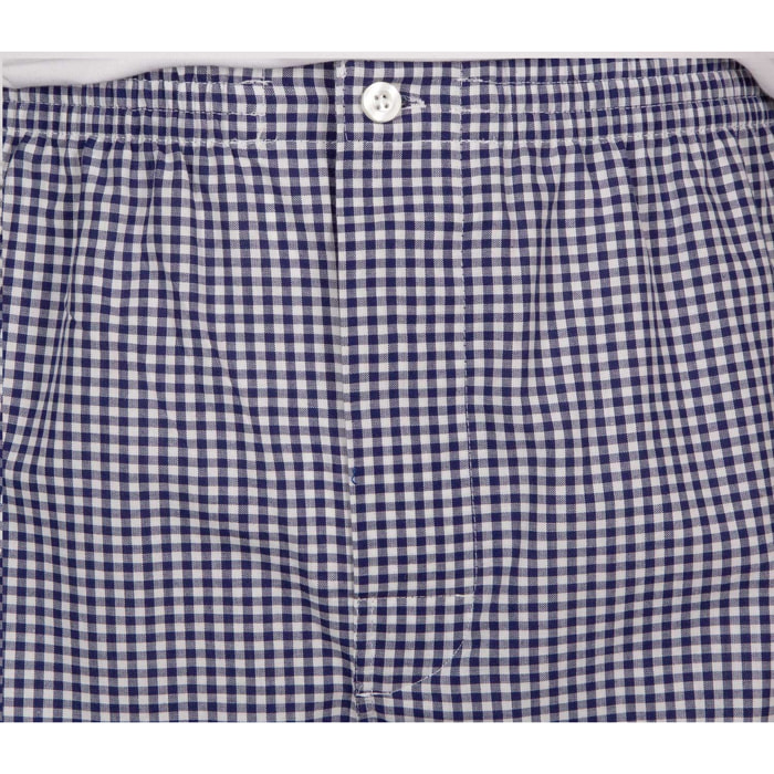 Pigiama leggero UOMO cotone quadretto bianco e blu