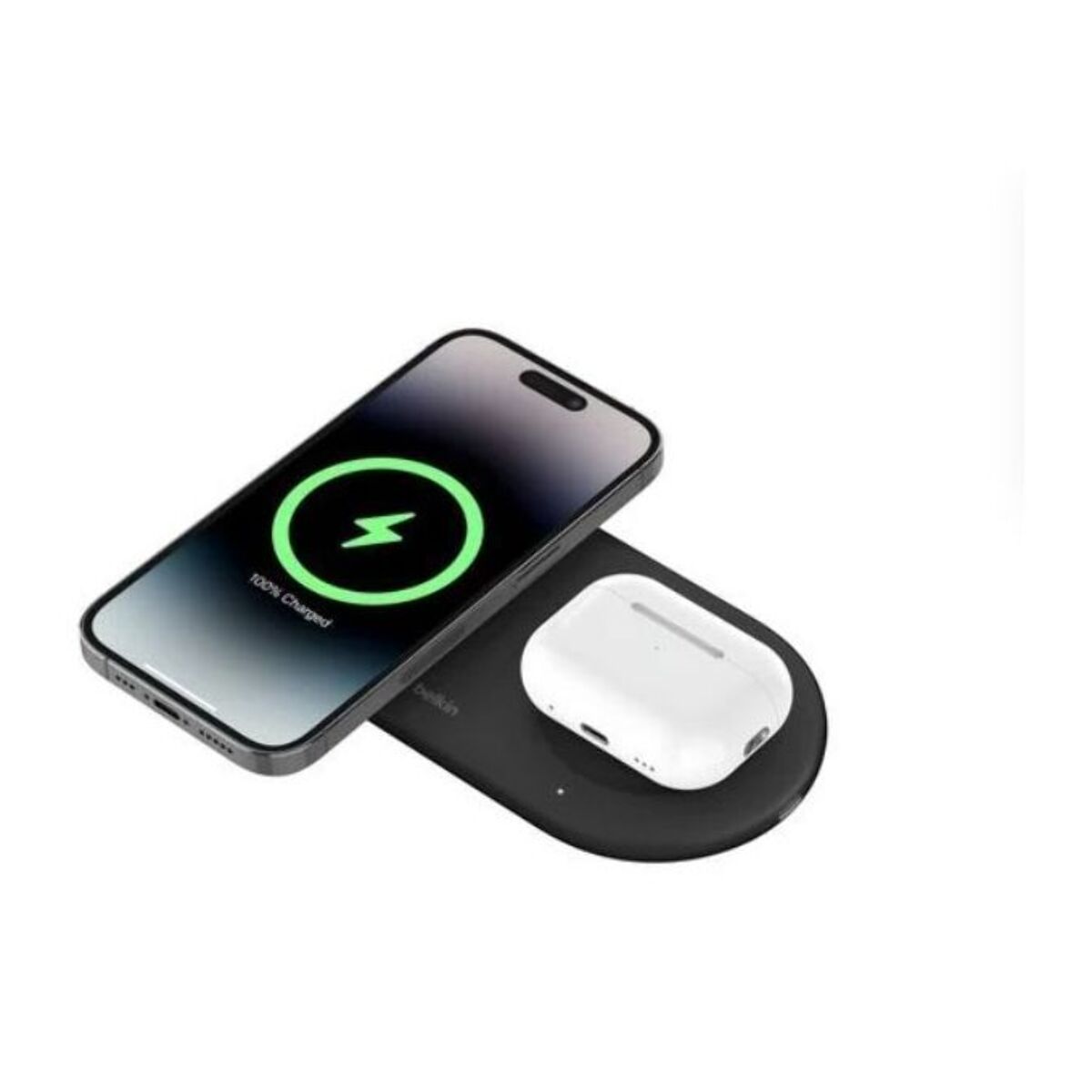 Chargeur induction BELKIN station de recharge 15W 2 en 1