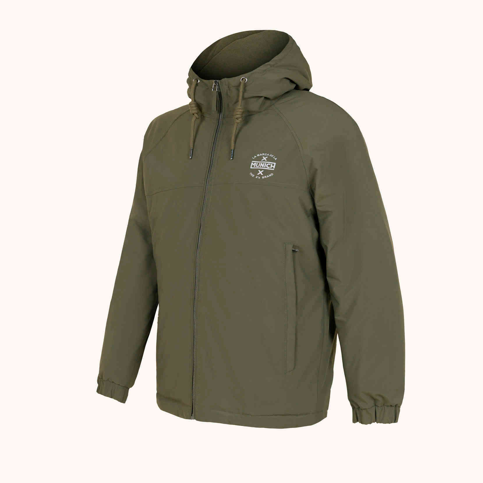 Chaqueta MUNICH lift casual de polyester khaki