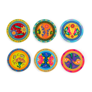 Set 6 sottobicchieri Excelsa – Gipsy Soul, Dolomite Multicolore