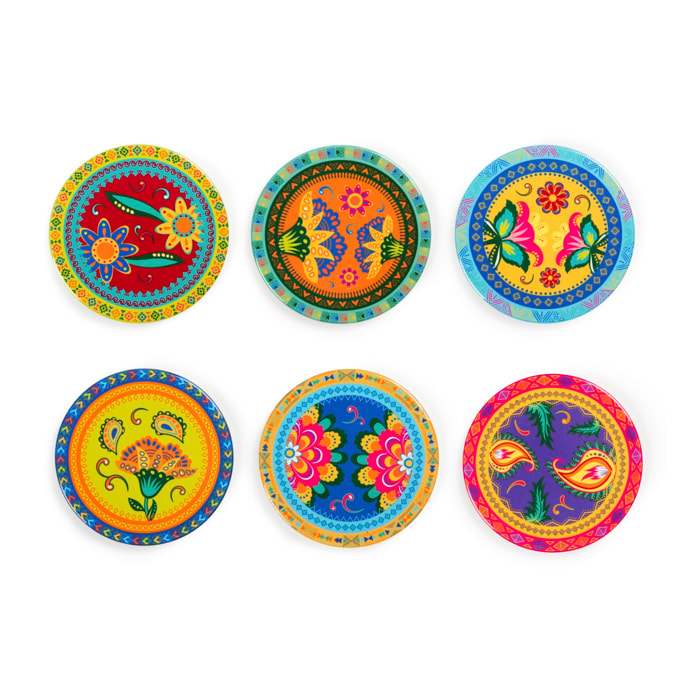 Set 6 sottobicchieri Excelsa – Gipsy Soul, Dolomite Multicolore