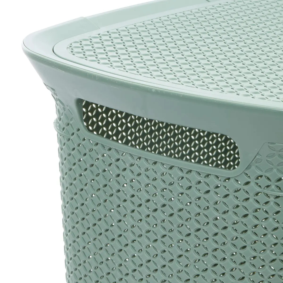 Corbeille 57L Scandinave Vert