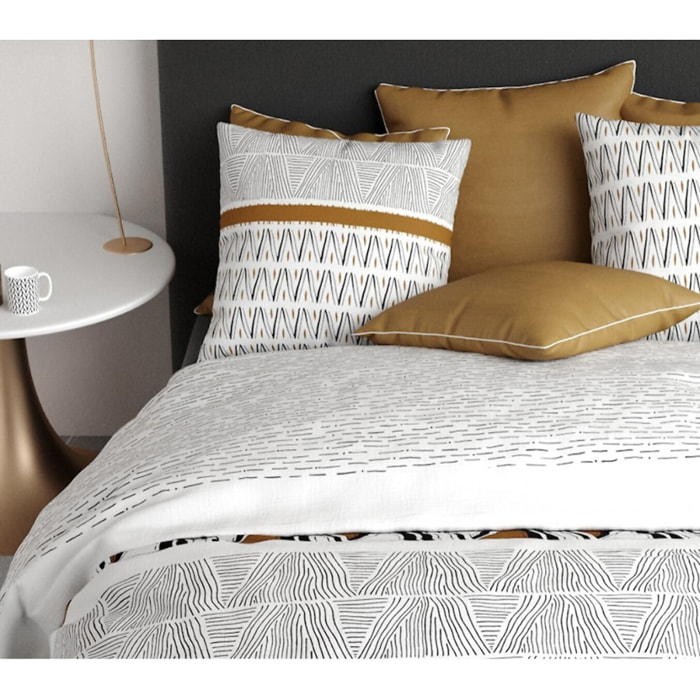 Parure housse de couette coton Louxor