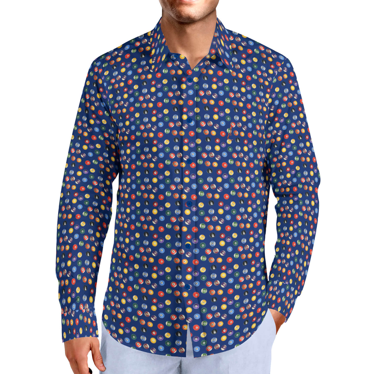 Puro Arte - Camisa Hombre - 100% Algodón Popelín - Billar