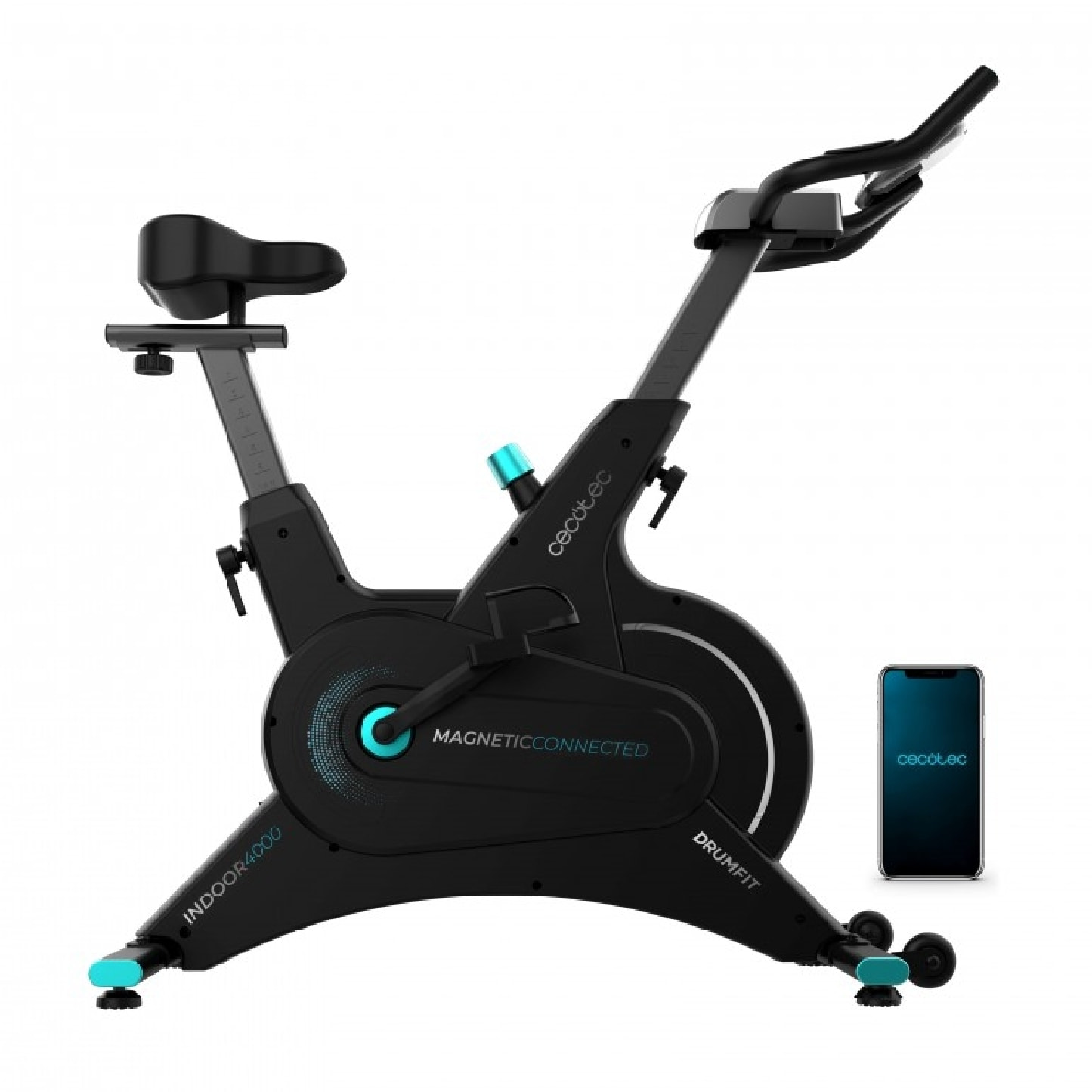 Cecotec Bicicleta Estática Drumfit Indoor 10000 Magnetic Connected MagnetSystem