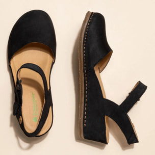 Sandalia de cuña N5850 PLEASANT BLACK / PICUAL color Black