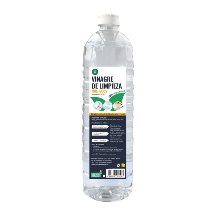 Vinagre Blanco de Limpieza Planeta Huerto 1L