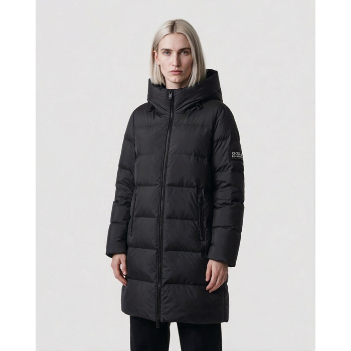 Abrigo para mujer ECOON Biarritz Long jacket - Negro