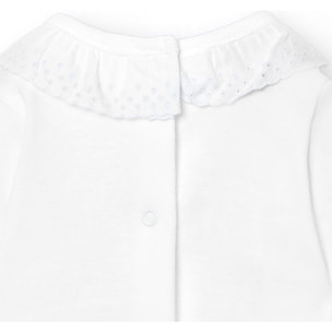 Body bebé manga corta cuello batista