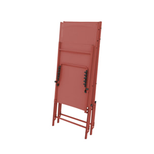 Bain de soleil acier textilène multi positions (lot de 2) TROPEA