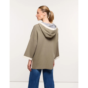 Chaqueta Poncho Caqui - Melbina
