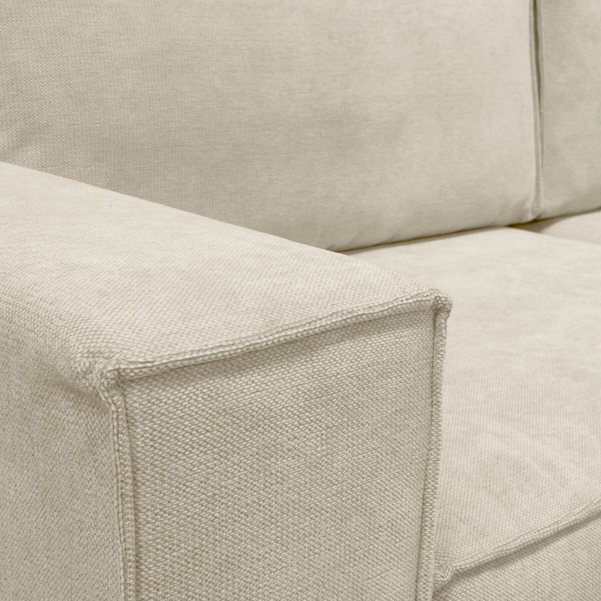 Canapé d'angle convertible 5 places en tissu chenille - HARPER