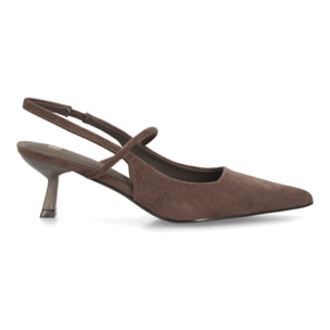 Zapato salon destalonado con tiras